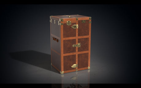 MG Dragon Carved Leather Wardrobe Trunk by Gordon Gu, MG Art collection at Cocolea
