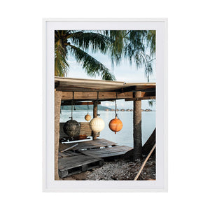 Fishing Floats by Brooke Darling | Framed Art Print, Fine Print Co, 500 x 760 mm, Photographic Paper, White Frame