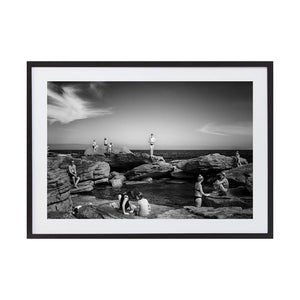 La Dolce Velly by Rosie English | Framed Art Print, Fine Print Co, 425 x 650 mm, Rag Paper, Black Frame