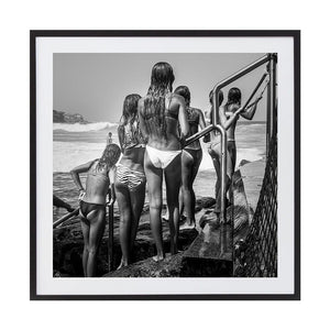 Off the Rails 01 by Rosie English | Framed Art Print, Fine Print Co, 560 x 560 mm, Rag Paper, Black Frame
