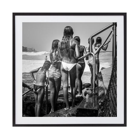 Off the Rails 01 by Rosie English | Framed Art Print, Fine Print Co, 560 x 560 mm, Rag Paper, Black Frame