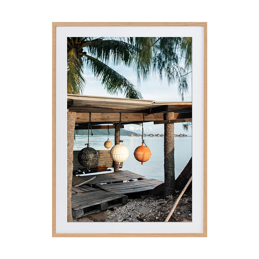 Fishing Floats by Brooke Darling | Framed Art Print, Fine Print Co, 500 x 760 mm, Photographic Paper, Scandi Frame