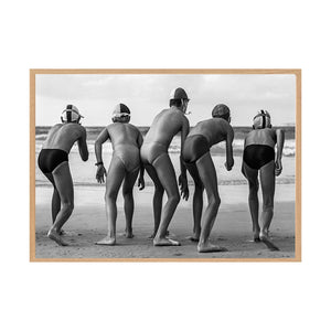 Ready Set Go by Tony Potts | Framed Art Print, Fine Print Co, 500 x 760 mm, Canvas, Scandi Frame