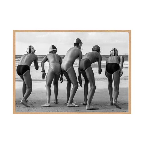 Ready Set Go by Tony Potts | Framed Art Print, Fine Print Co, 500 x 760 mm, Canvas, Scandi Frame