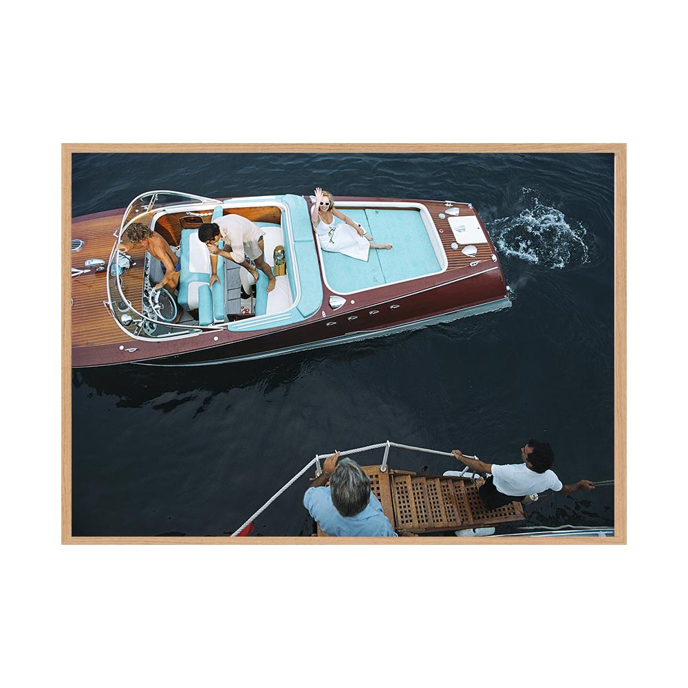Monte Carlo by Slim Aarons | Framed Photographic Print, Fine Print Co, 490 x 730 mm, Canvas, Scandi Frame