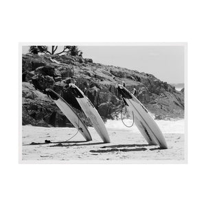 The Lineup by Luke McCormick | Framed Art Print, Fine Print Co, 500 x 760 mm, Canvas, White Frame
