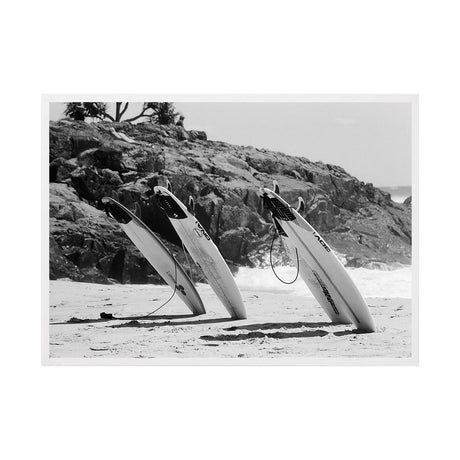 The Lineup by Luke McCormick | Framed Art Print, Fine Print Co, 500 x 760 mm, Canvas, White Frame