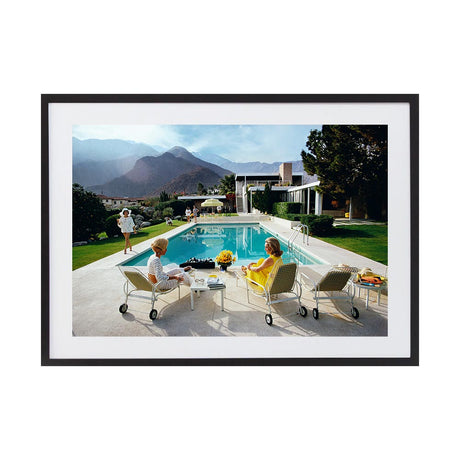 Poolside Gossip by Slim Aarons | Framed Photographic Print, Fine Print Co, 195 x 290 mm, Photographic Paper, Black Frame