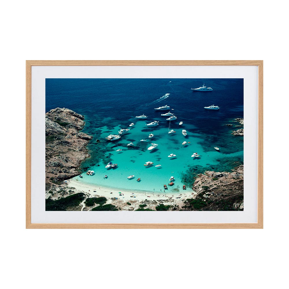 Porto Rotondo by Slim Aarons | Framed Photographic Print, Fine Print Co, 320 x 490 mm, Photographic Paper, Scandi Frame