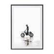 Quiet Rider by Rilona Murwiki | Framed Art Print, Fine Print Co, 500 x 760 mm, Photographic Paper, Black Frame