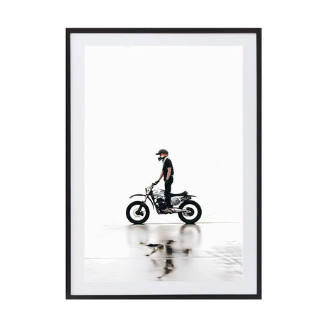 Quiet Rider by Rilona Murwiki | Framed Art Print, Fine Print Co, 500 x 760 mm, Photographic Paper, Black Frame