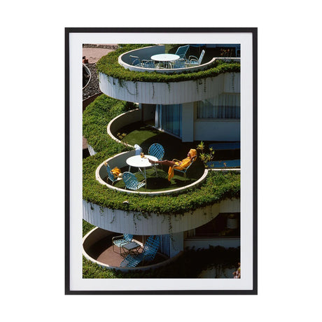 February 1977 Hawaii V by Patrick Russell | Framed Art Print, Fine Print Co, 360 x 550 mm, Photo Paper with Mat Board, Black Frame