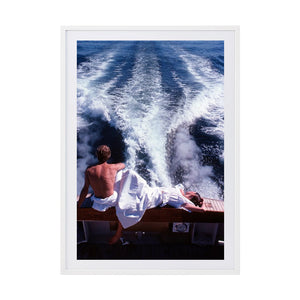November 1976 Late Day White by Patrick Russell | Framed Art Print, Fine Print Co, 374 x 550 mm, Photo Paper with Mat Board, White Frame