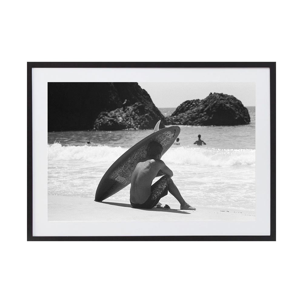 Wave Watcher by Luke McCormick | Framed Art Print, Fine Print Co, 500 x 760 mm, Photographic Paper, Black Frame