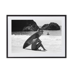 Wave Watcher by Luke McCormick | Framed Art Print, Fine Print Co, 500 x 760 mm, Photographic Paper, Black Frame