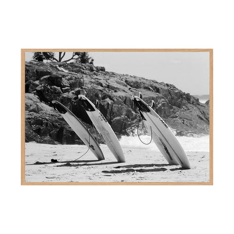The Lineup by Luke McCormick | Framed Art Print, Fine Print Co, 500 x 760 mm, Canvas, Scandi Frame
