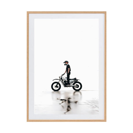 Quiet Rider by Rilona Murwiki | Framed Art Print, Fine Print Co, 500 x 760 mm, Photographic Paper, Scandi Frame