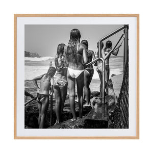 Off the Rails 01 by Rosie English | Framed Art Print, Fine Print Co, 560 x 560 mm, Rag Paper, Scandi Frame