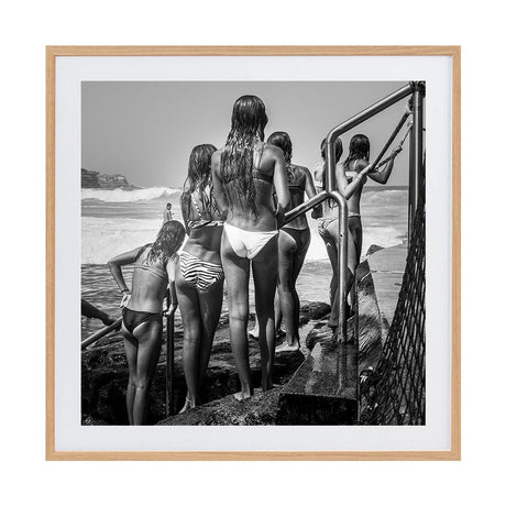 Off the Rails 01 by Rosie English | Framed Art Print, Fine Print Co, 560 x 560 mm, Rag Paper, Scandi Frame