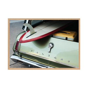 Car Three by Matt Johnson | Framed Art Print, Fine Print Co, 500 x 760 mm, Canvas, Scandi Frame