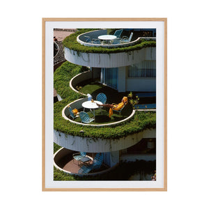 February 1977 Hawaii V by Patrick Russell | Framed Art Print, Fine Print Co, 360 x 550 mm, Photo Paper with Mat Board, Scandi Frame