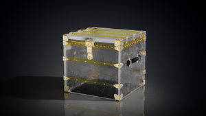 MG Glacier Crystal Trunk Side Table by Gordon Gu, MG Art collection at Cocolea