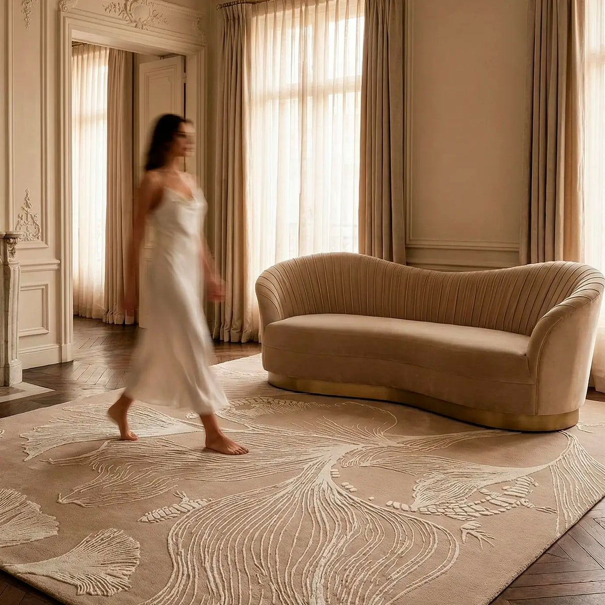Flora Sand Rug by KOKET – view 2