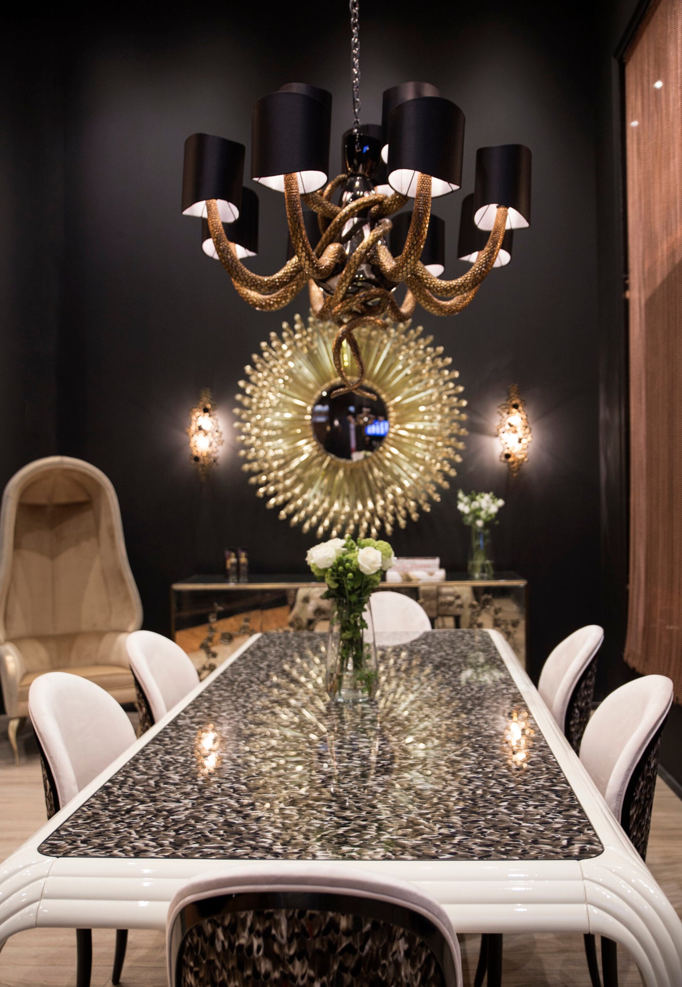 Serpentine Chandelier, Cocolea, , ,