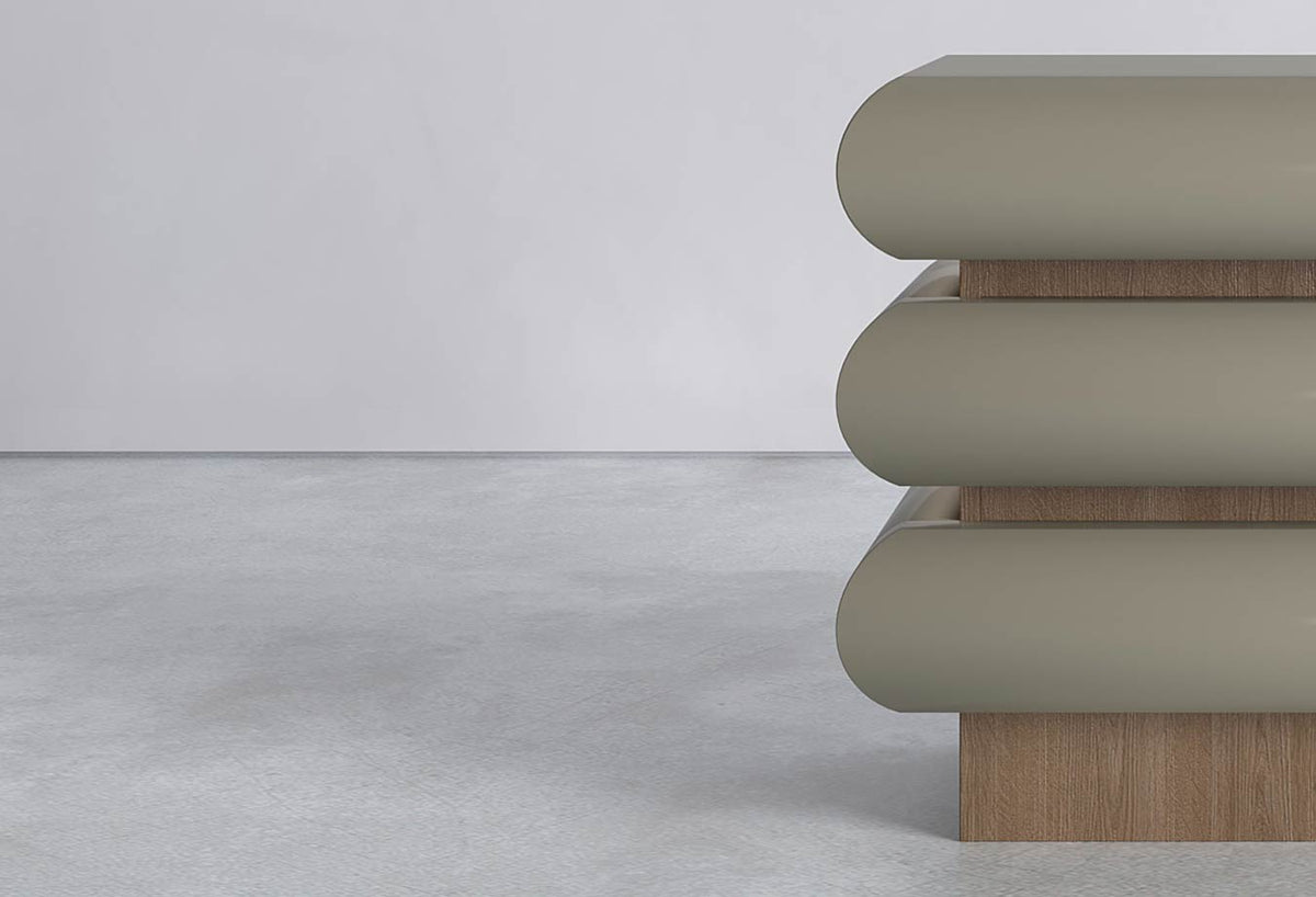 Ava Bedside Table by kwerk, Australian made luxury bedside table, Cocolea