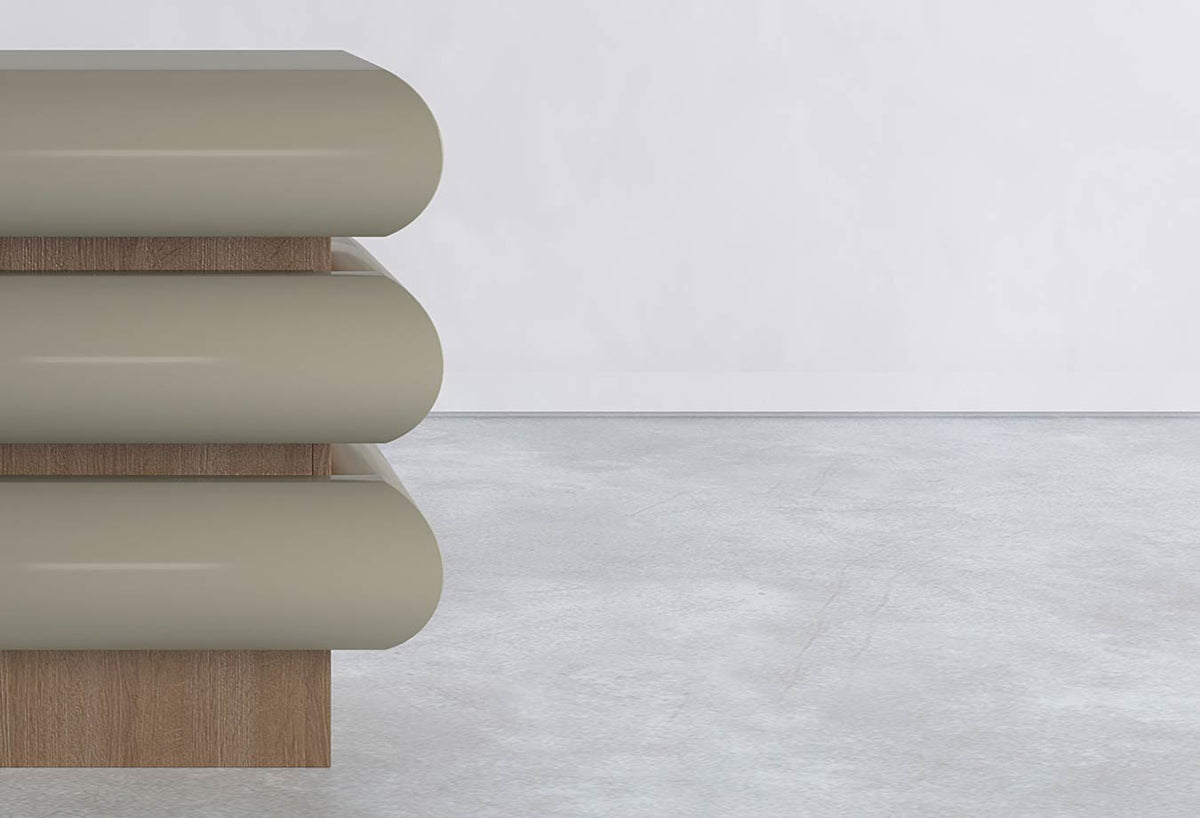 Ava Bedside Table by kwerk, Australian made luxury bedside table, Cocolea