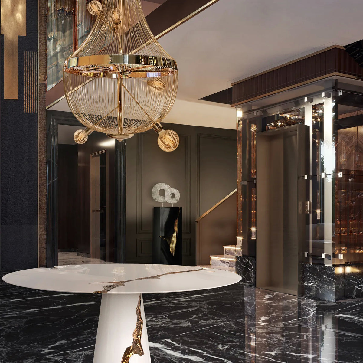 L Chandelier by KOKET – view 5