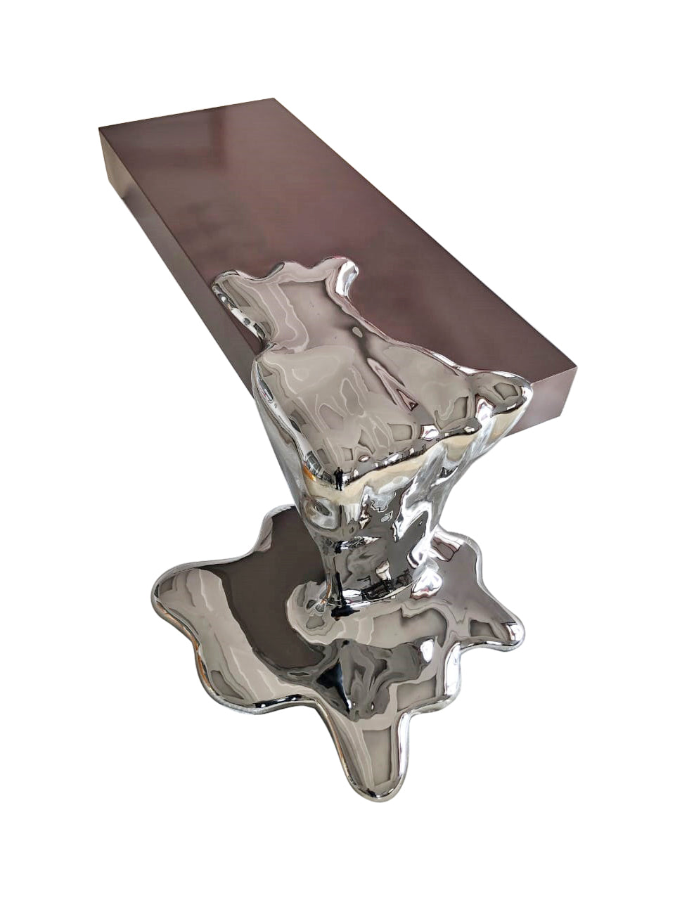 Liquid Series Matt Copper & Chrome Coffee Table, Cocolea, , ,
