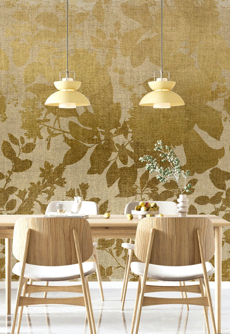 Moonlight Wallpaper Mural, Cocolea Natty & Polly, Gold, Non Woven, Per m² (custom-sized)