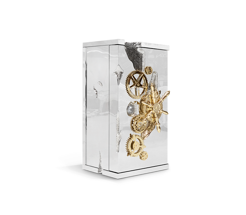 Millionaire Silver Cigar Luxury Safe by Boca do Lobo – view 2