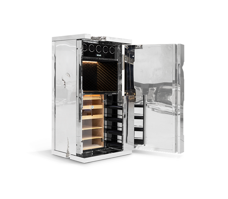 Millionaire Silver Cigar Luxury Safe by Boca do Lobo – view 4