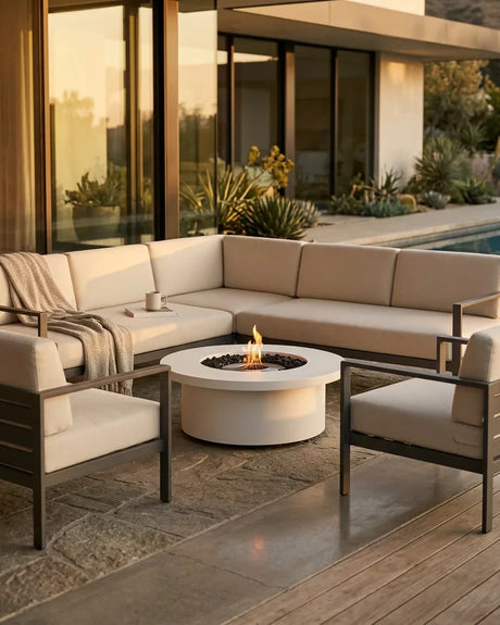 EcoSmart Fire Mimosa 40 Fire Table – Bone