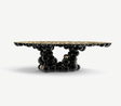 Newton Black Gold Dining Table by Boca do Lobo