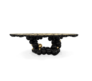 Newton Black Gold Dining Table by Boca do Lobo – view 2