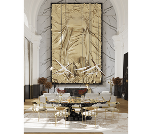 Newton Black Gold Dining Table by Boca do Lobo – view 8