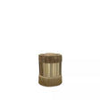 Olivia Leather Stool by KOKET