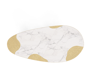 Ophelia Carrara Marble and Gold Dining Table by Boca do Lobo – view 6