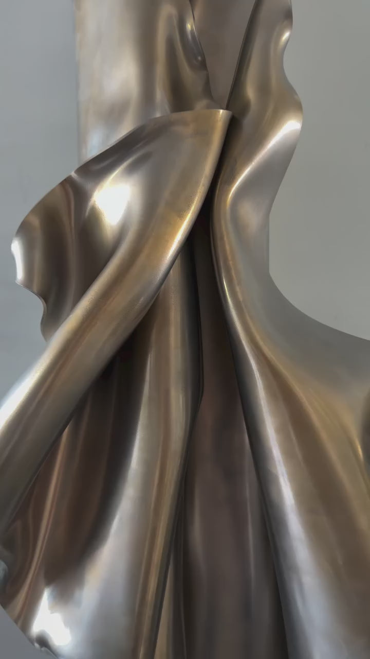 Bronze Flow – Contemporary Bronze Wall Sculpture | Art By Bec
