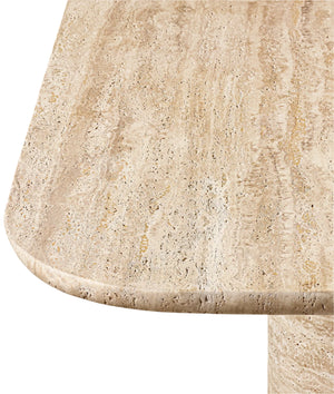 Cascadia Travertine Curved Rectangle Dining Table, Cocolea, , ,