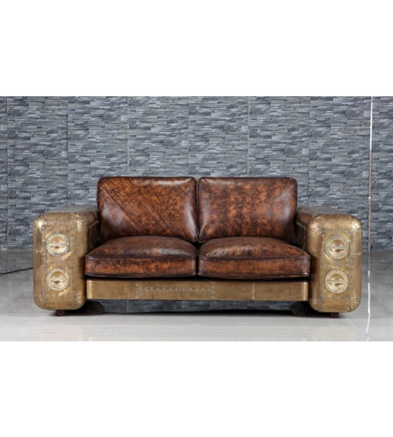 Maverick Brass 2 seater Lounge with storage, Cocolea, , ,