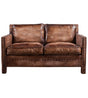Scabrous Distressed Brown Leather Lounge - 2 seat, Cocolea, , ,