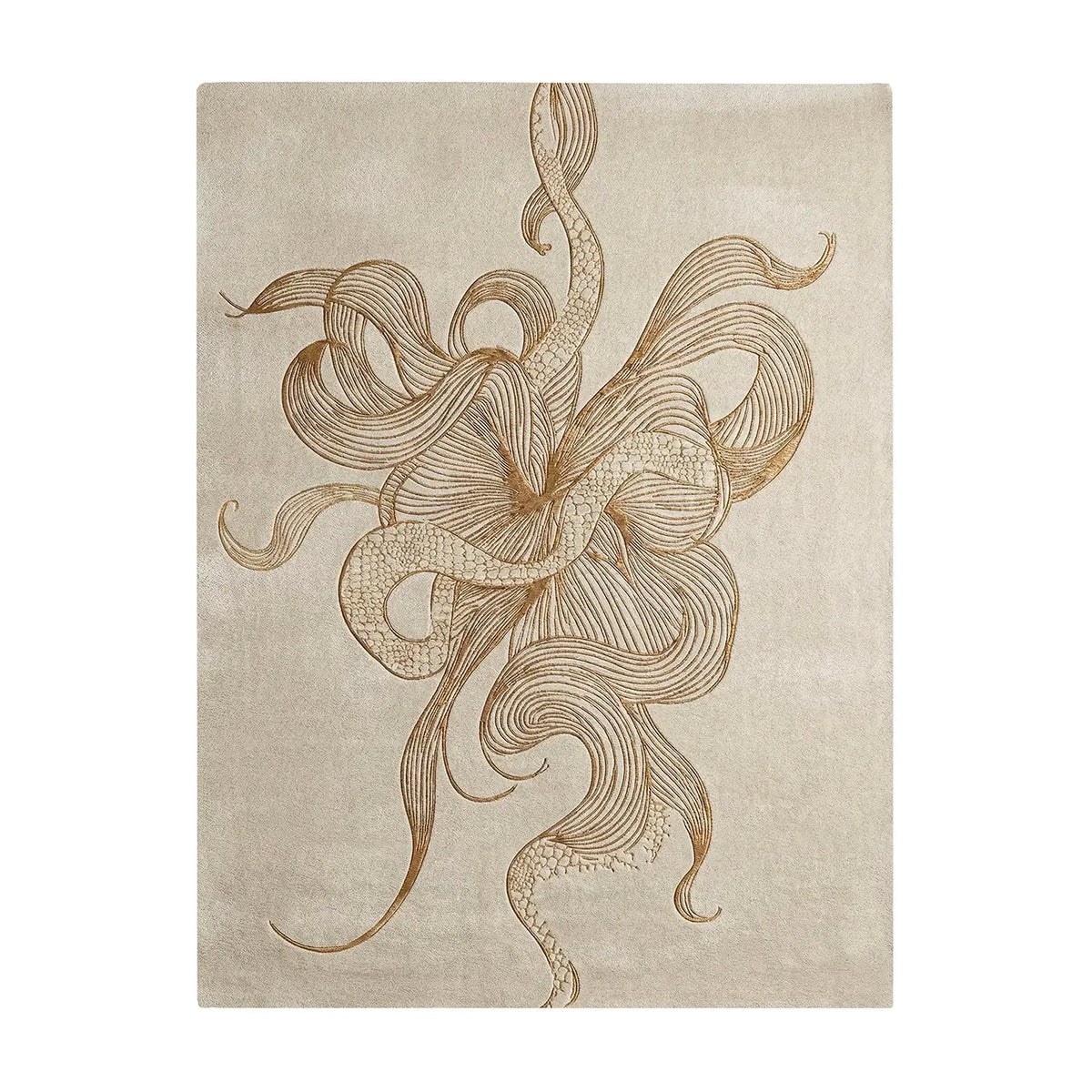 Serpenti Beige Rug by KOKET