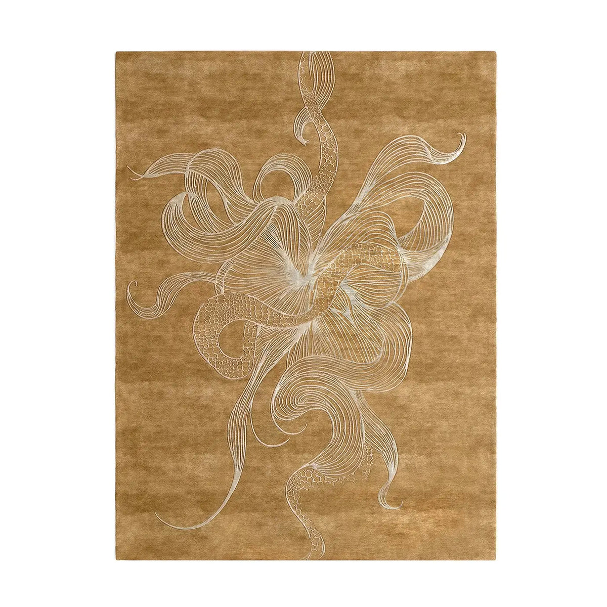 Serpenti Wheat Rug by KOKET
