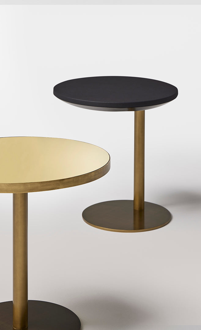 Seven Pedestal Table - Patina Brass, Cocolea, , ,