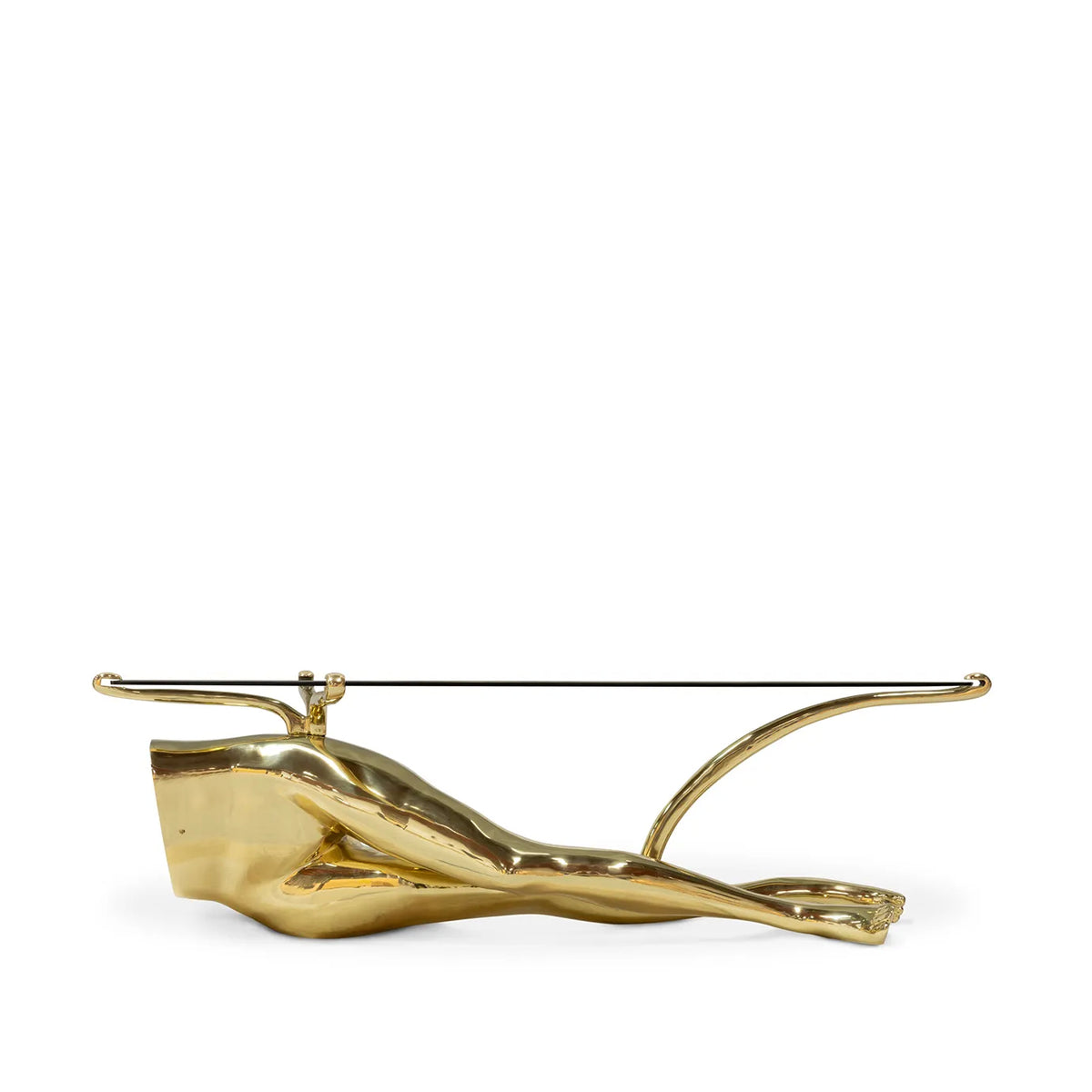 Tabu Polished Brass Coffee Table by KOKET – view 2