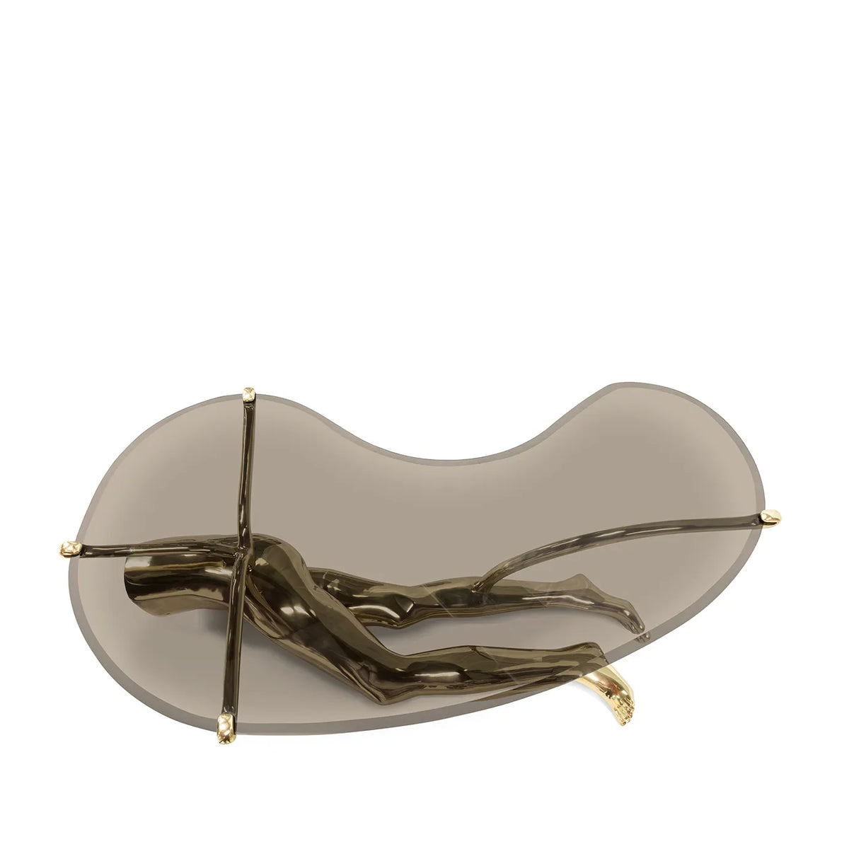 Tabu Polished Brass Coffee Table by KOKET – view 7